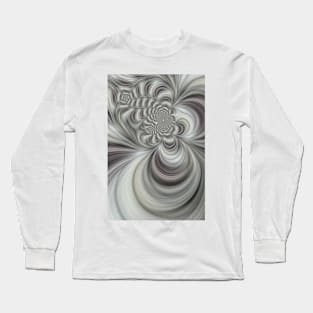 smooth pattern as creative design in shades of grey Long Sleeve T-Shirt